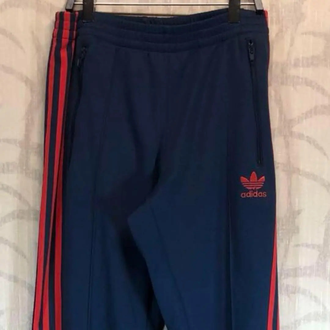 [Super Rare] Adidas Track Pants Trefoil Logo Embroidered Logo Side Line