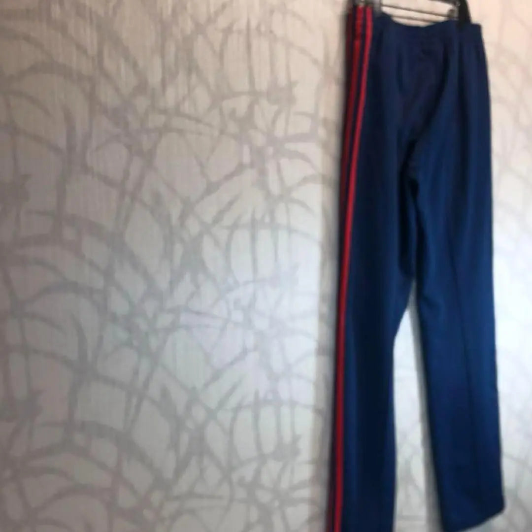 [Super Rare] Adidas Track Pants Trefoil Logo Embroidered Logo Side Line