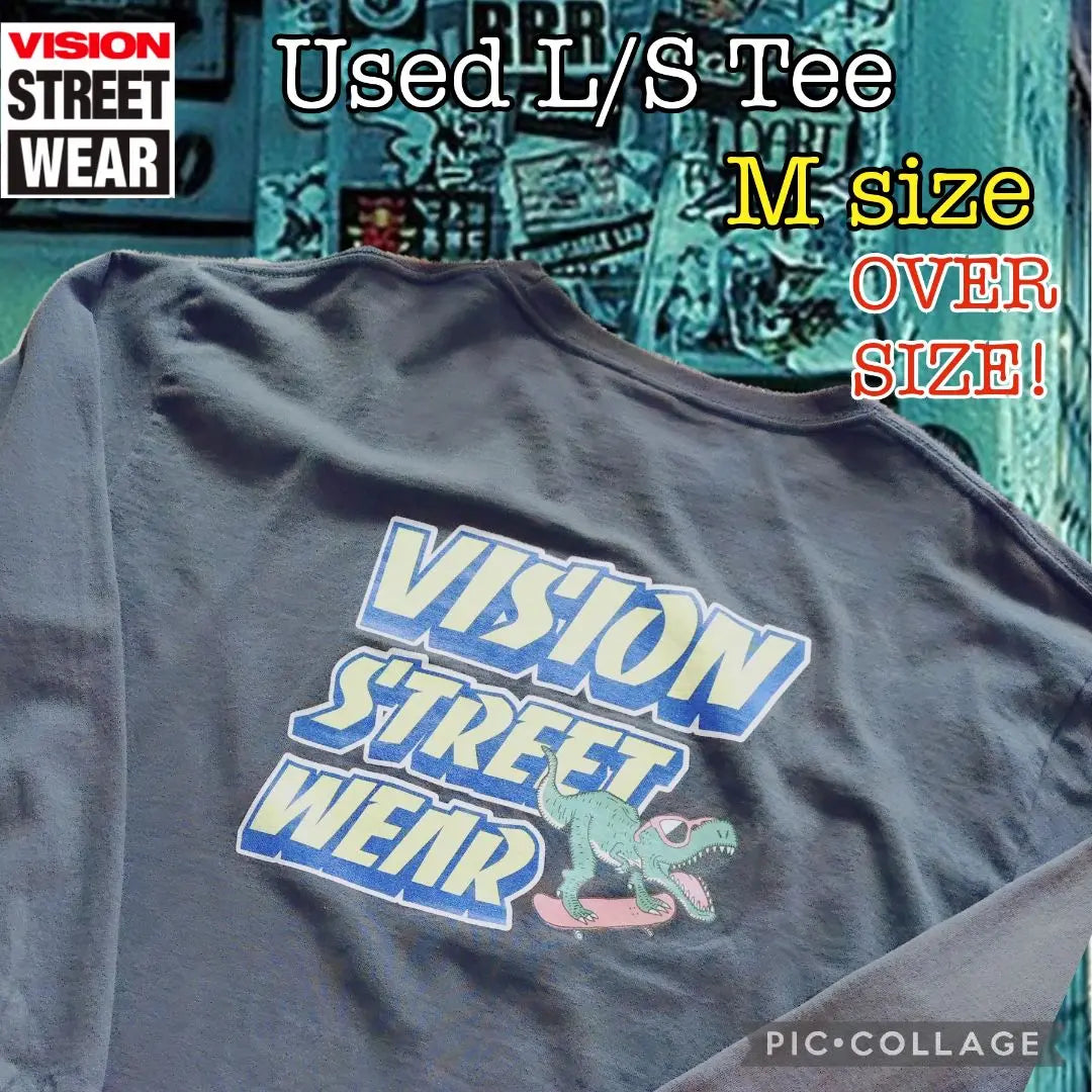 ★vision Vision Long T-shirt 80's 90's Street No. 1 Popular | ★visionビジョン　ロンT　80’s90’sストリート人気No1