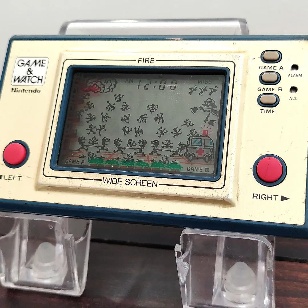 Reloj de juegos de Nintendo con pantalla ancha Fire | ファイア ワイドスクリーン 任天堂 ゲームウォッチ