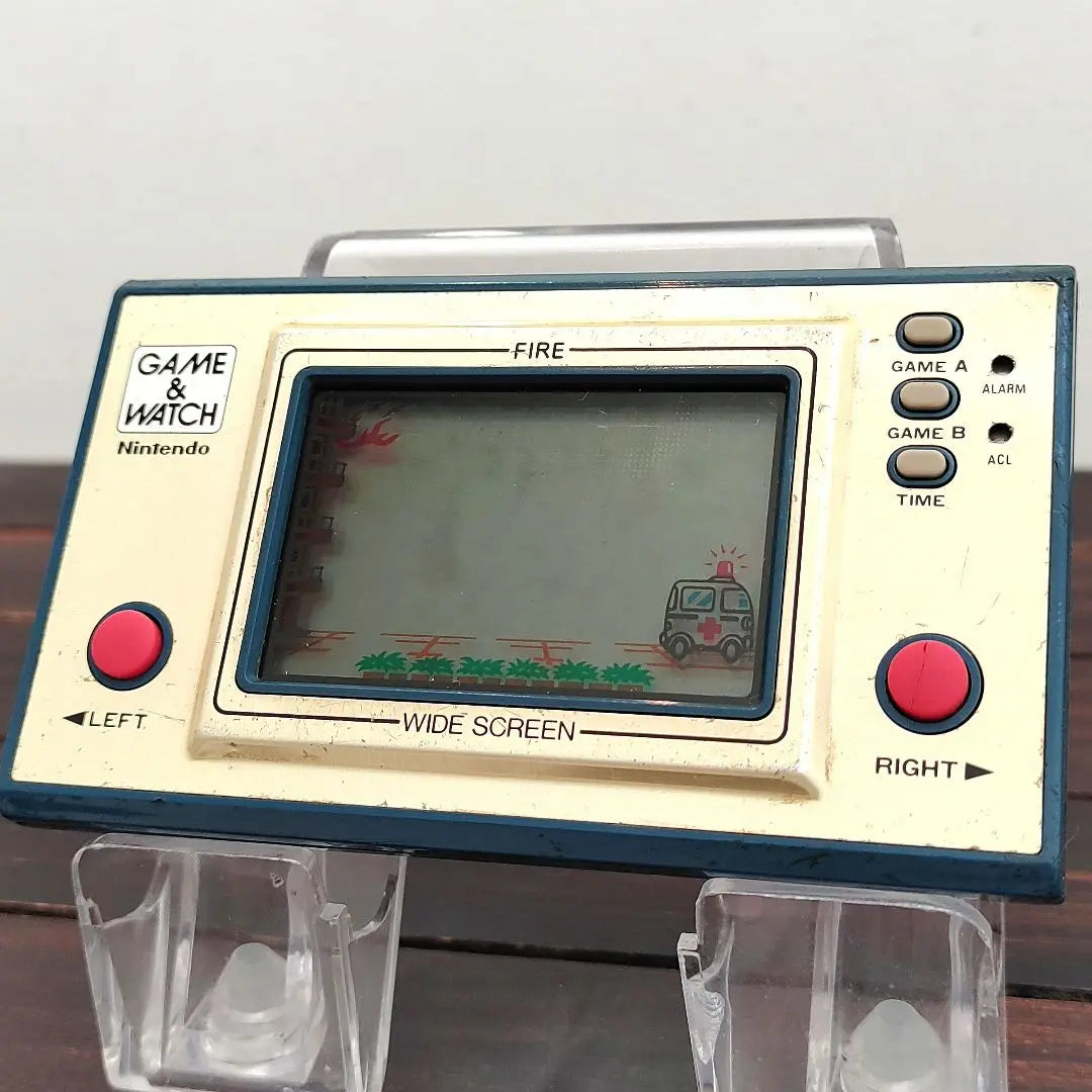 Reloj de juegos de Nintendo con pantalla ancha Fire | ファイア ワイドスクリーン 任天堂 ゲームウォッチ