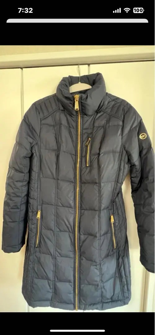 MK logo navy color down jacket | MKロゴ ネイビーカラーダウンジャケット