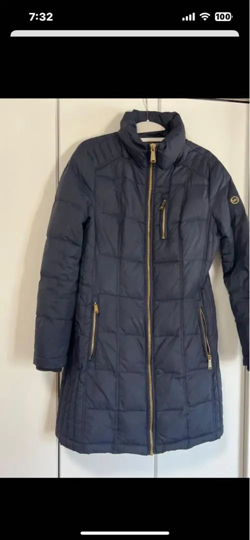 MK logo navy color down jacket | MKロゴ ネイビーカラーダウンジャケット