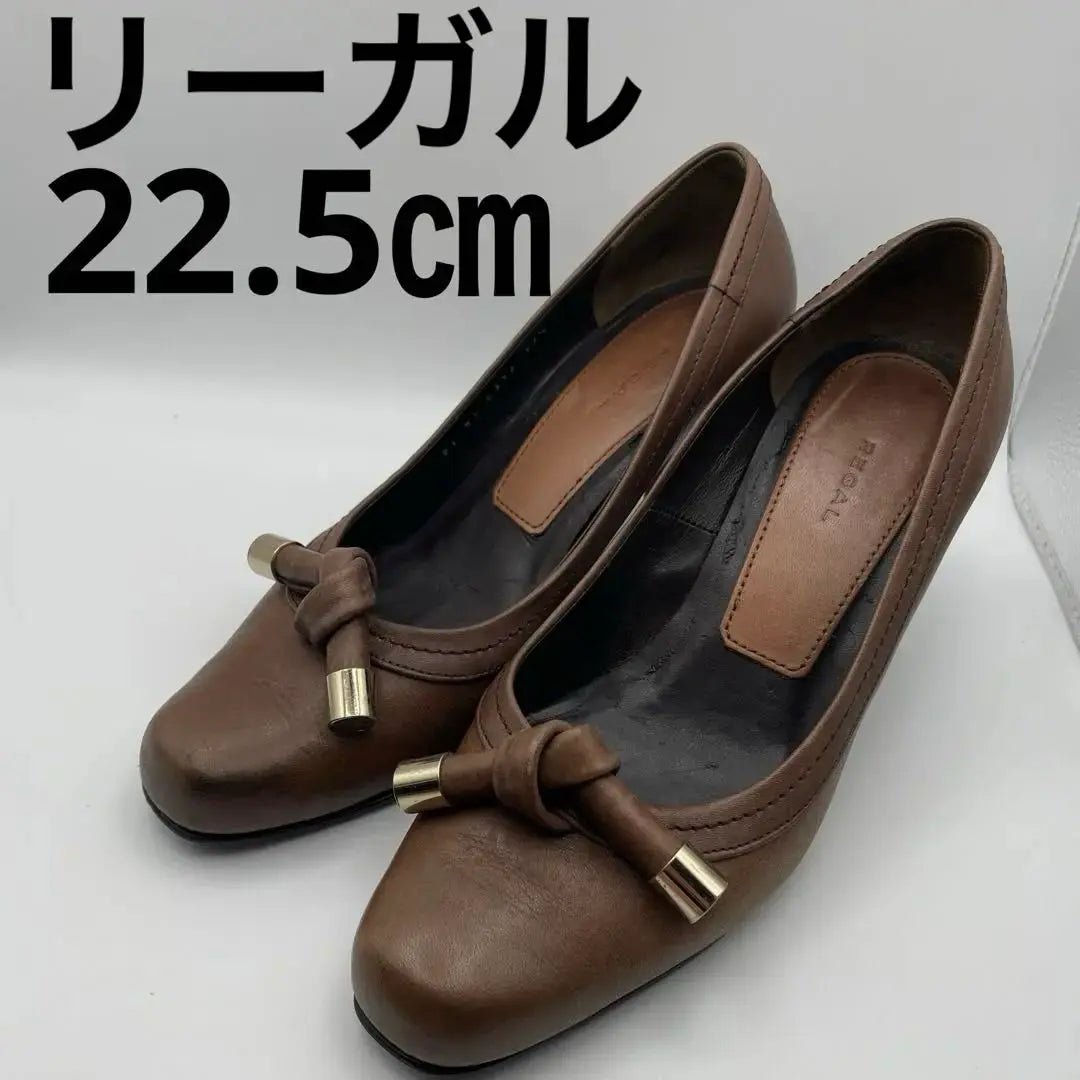 REGAL Pumps 22.5cm Heel Regal Brown Shoes Women's