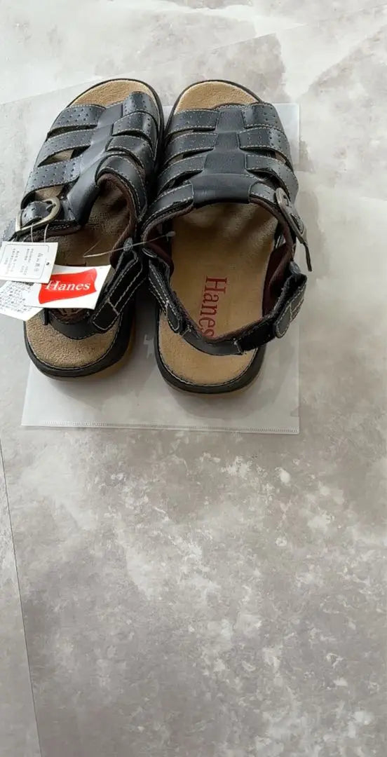 Hanes Comfort Sandals Black Home Storage Item