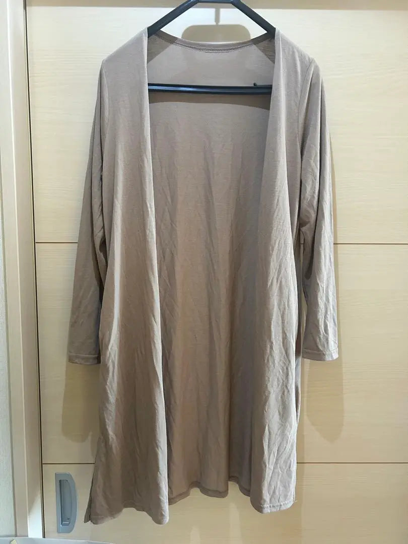 Long cardigan mocha color