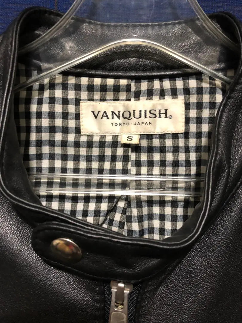 Chaqueta VANQUISH de piel de cordero para un solo jinete / negra / talla S /