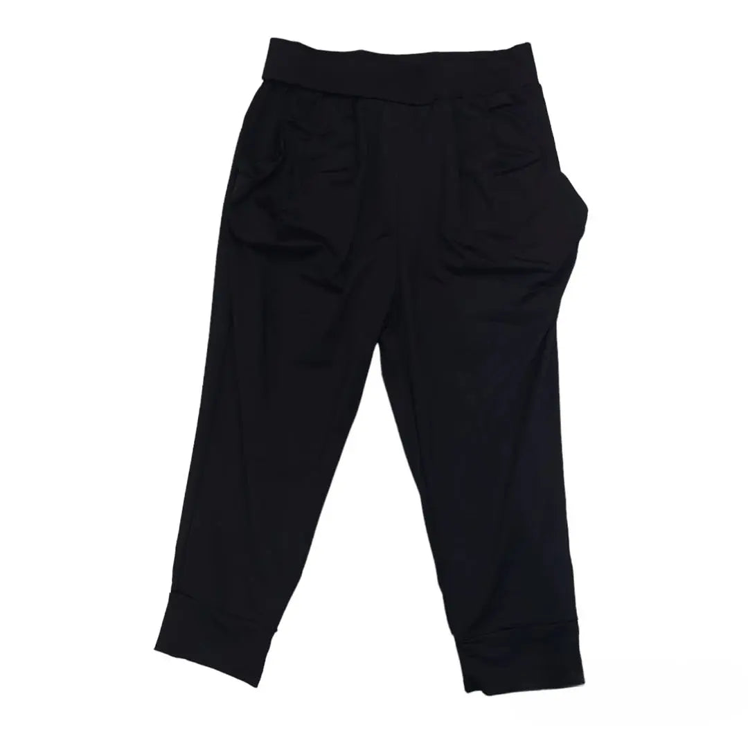 Beautiful Sarouel Pants, Easy to wear, Super Comfortable Fitness Yoga Black L