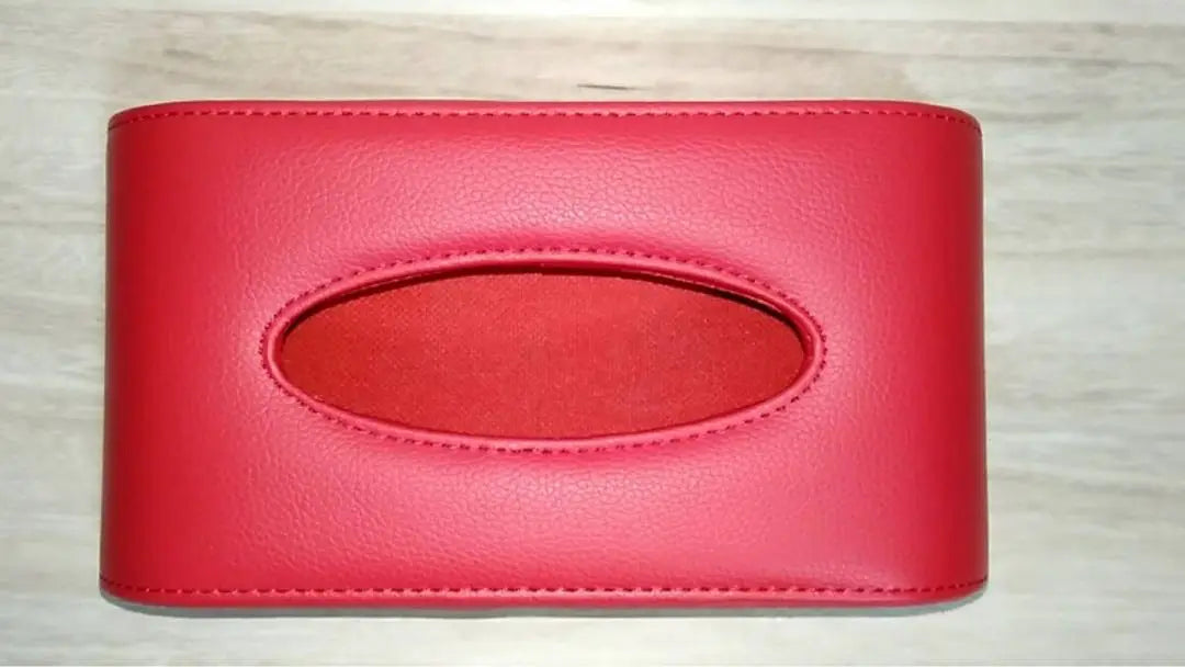 Lexus tissue box PU leather red