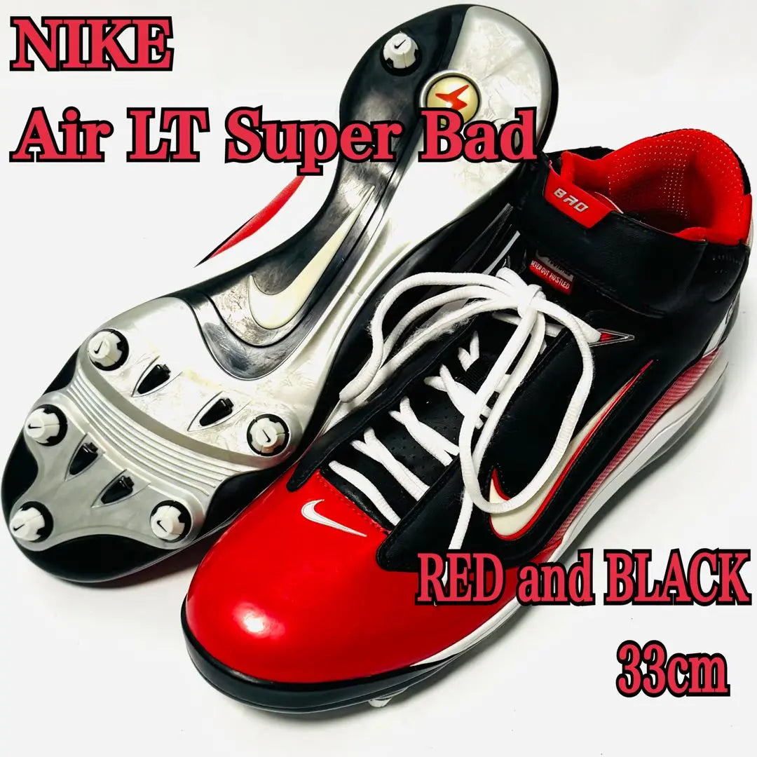 NIKE Air LT Super Bad TD RED and BLACK