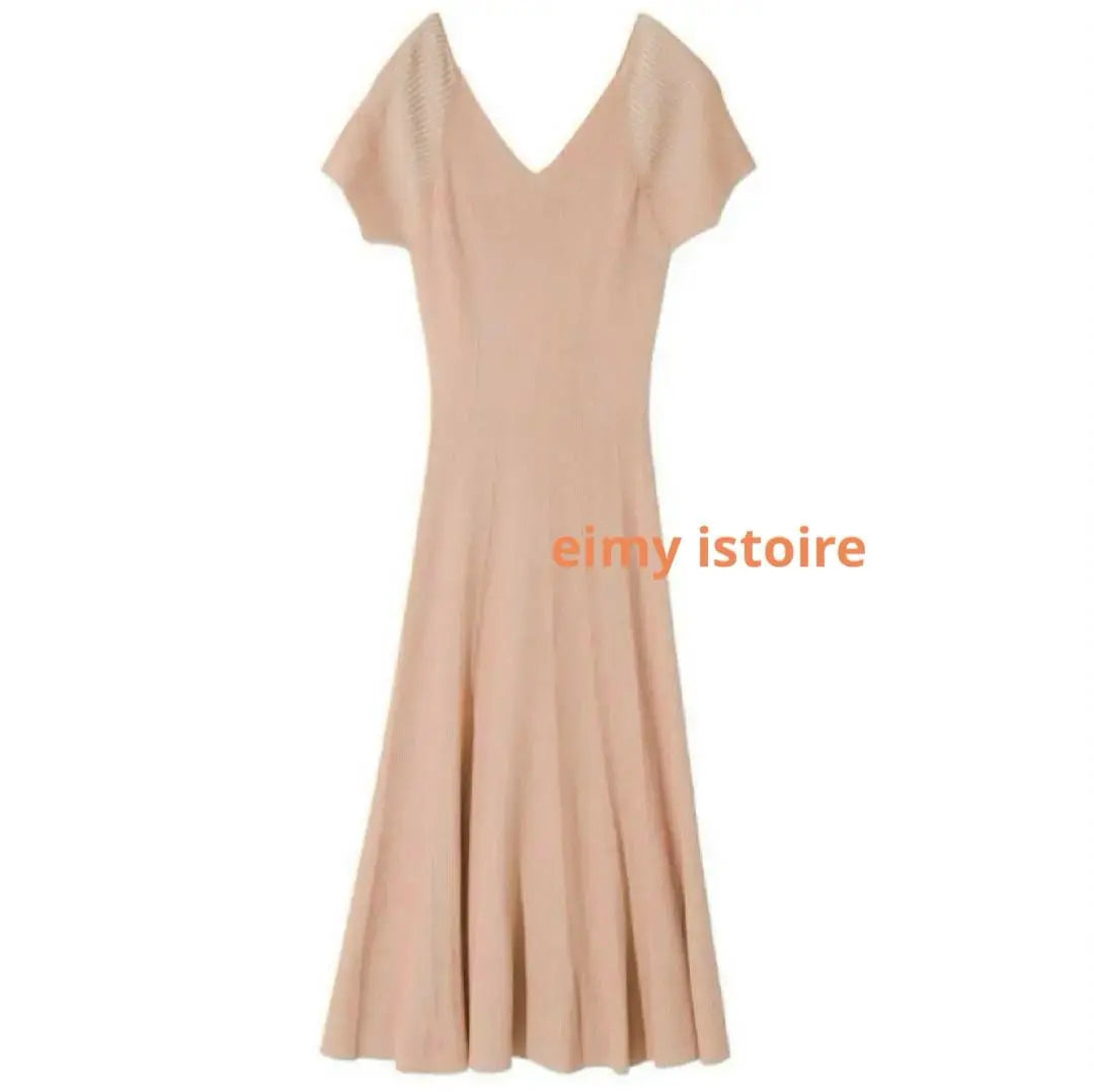 Eimy Istoire Vestido de punto de verano rosa