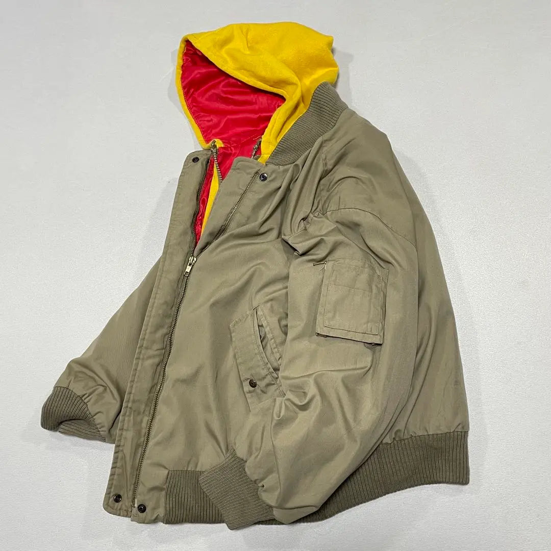 90s Vintage MA1 Flight Jacket Mountain Parka Short Length