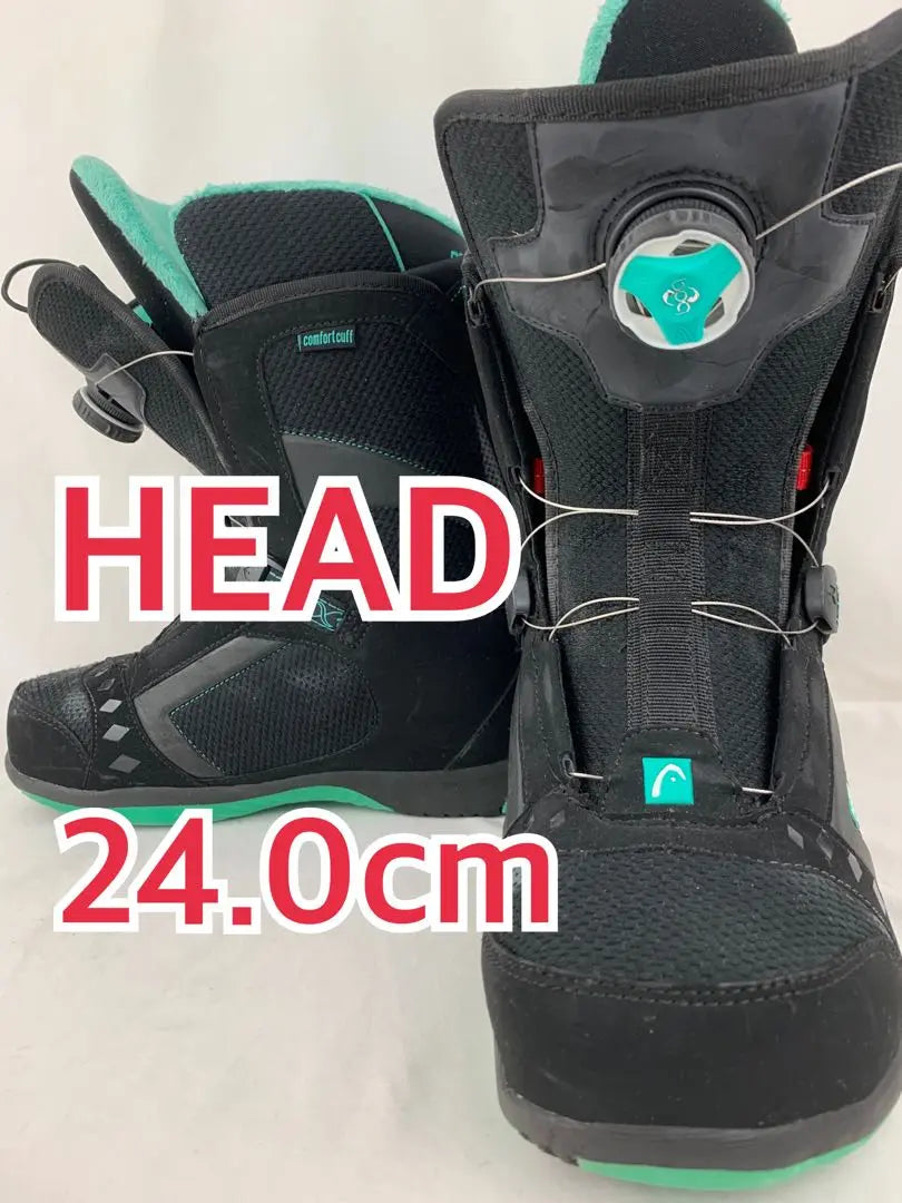 HEAD Botas de snowboard Head Botas de snowboard Boa Bore de 24 cm | CABEZA ヘッド スノーボードブーツ ブーツ 24cm BOA ボア スノボ