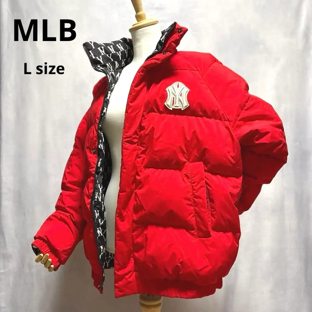 Chaqueta de plumas reversible con monograma interior de la MLB Major League Baseball