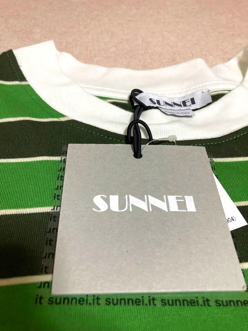 New unused Sunny Border Over -size Layered Shirt Cut Sew