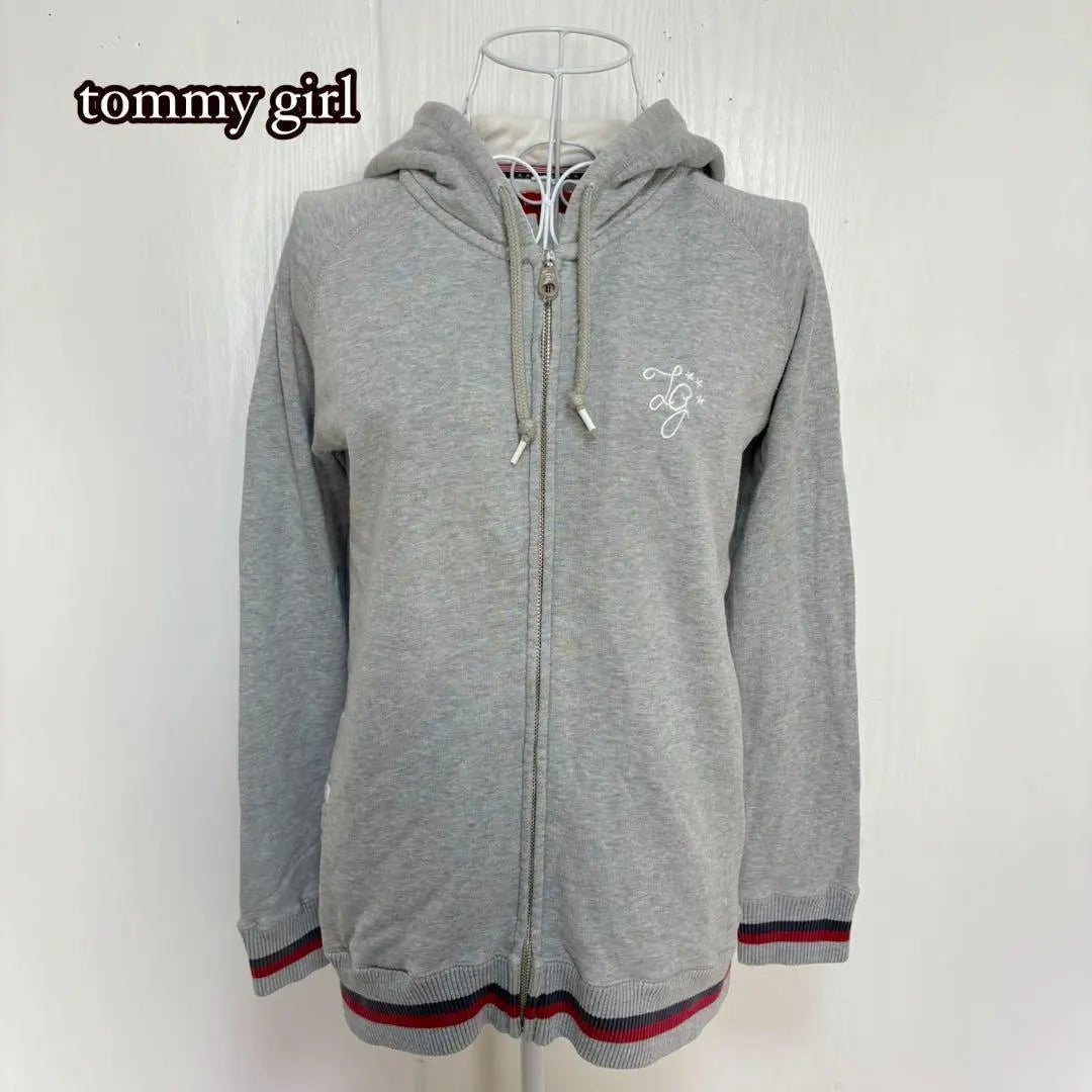 ●【Tommy Girl】Hooded Full Zip Hoodie (M)