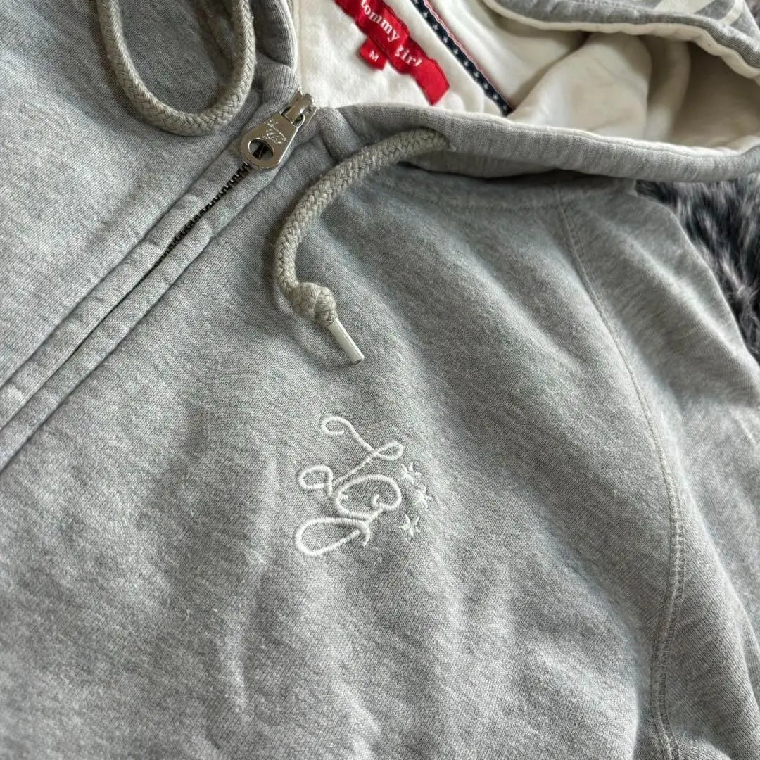 ●【Tommy Girl】Hooded Full Zip Hoodie (M)