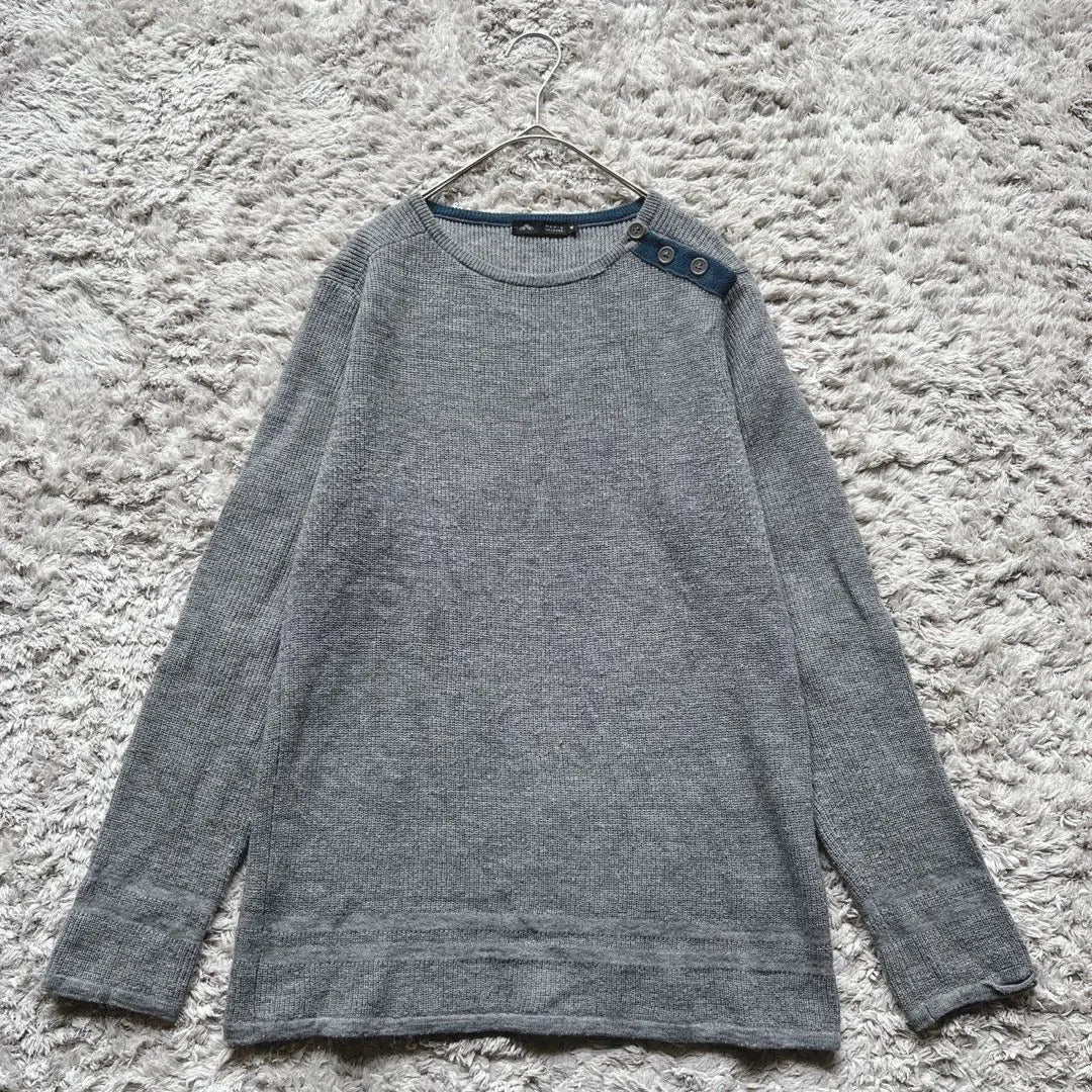 1150 [Men's Melrose] High Gauge Knit/Sweater (4/L) Gray