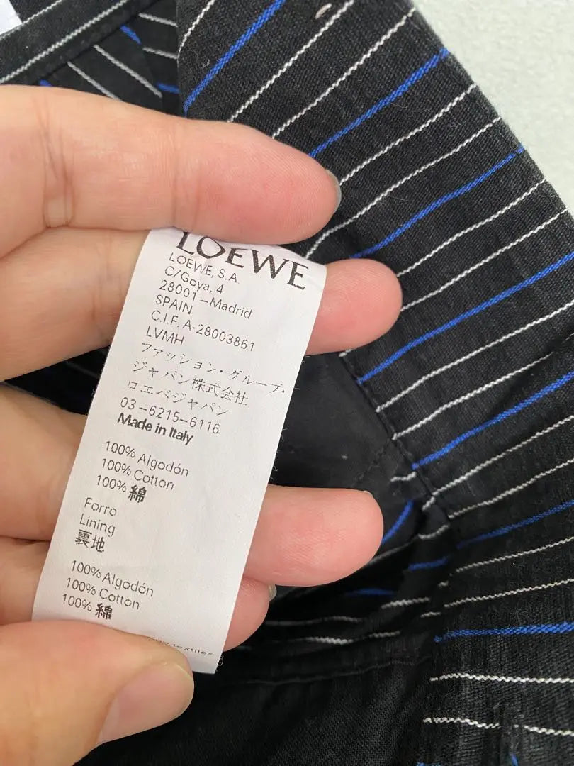 LOEWE Pantalón De Rayas Azul Marino/Azul | LOEWE ロエベ ストライプパンツ ネイビー/ブルー