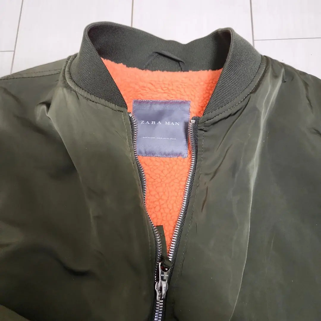 ZARA MAN MA-1 Flight Jacket Olive Green