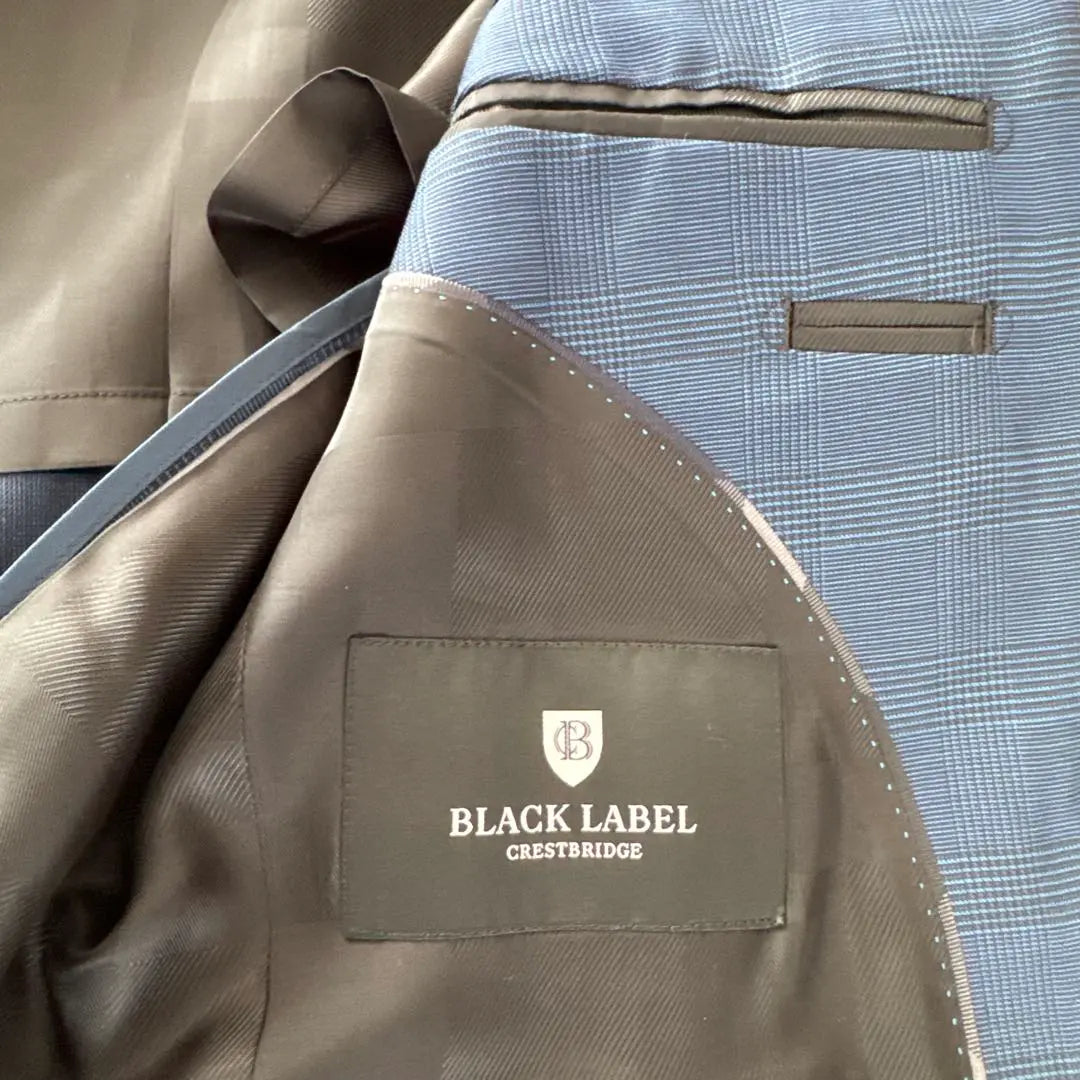 Black Label Crestbridge Suit 40L Navy Three-P