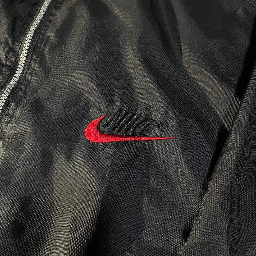 【NIKE】Chaqueta de nailon con logotipo y media cremallera de los años 90 XL