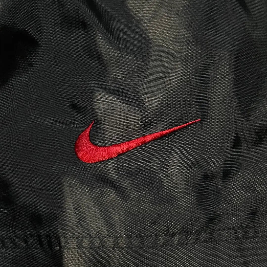 【NIKE】Chaqueta de nailon con logotipo y media cremallera de los años 90 XL