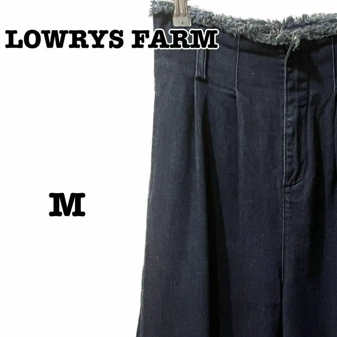 Envío anónimo Lowry's Farm Denim Wide Pants Blue Women's Bottoms | 匿名配送 ローリーズファーム デニム ワイドパンツ ブルー レディース ボトム