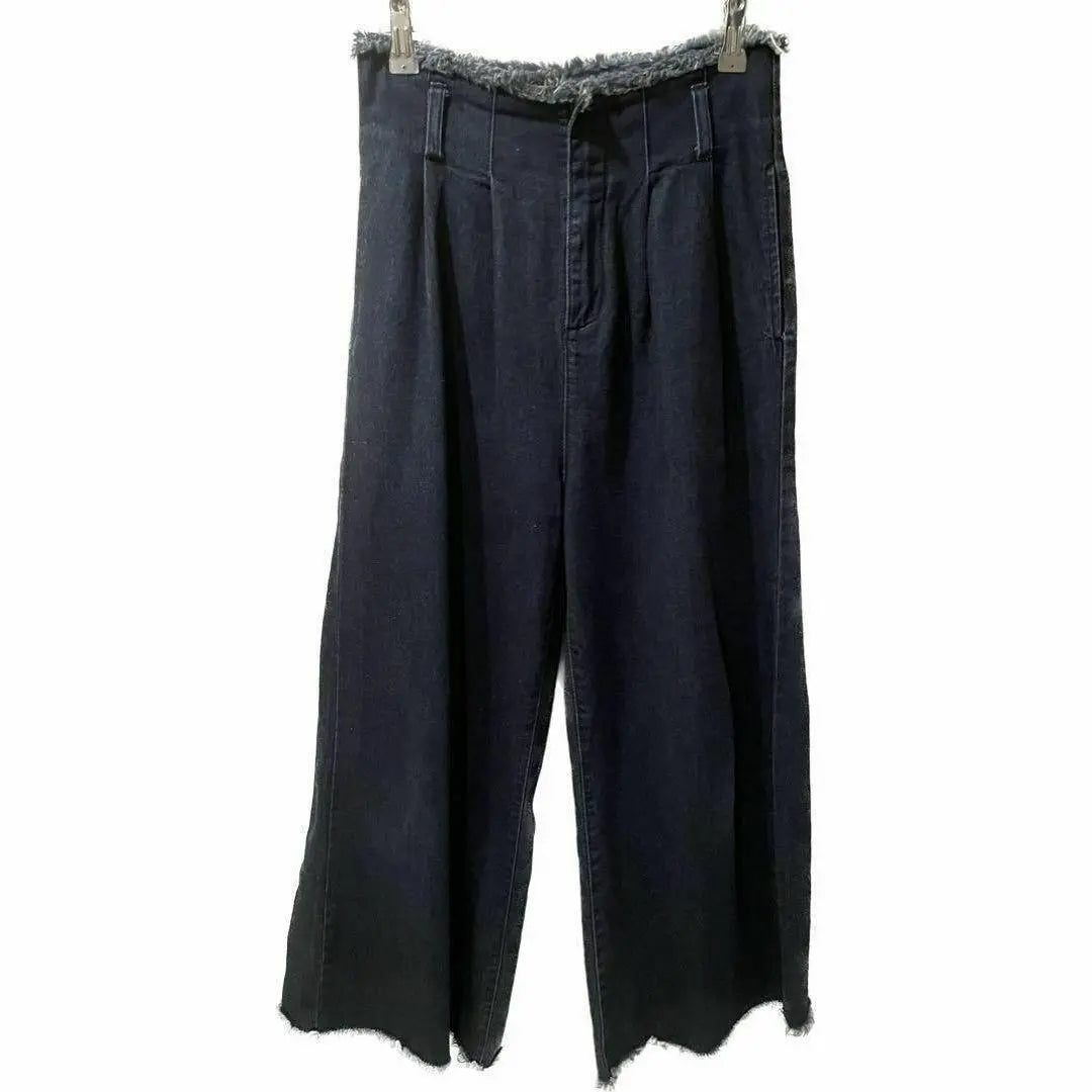 Envío anónimo Lowry's Farm Denim Wide Pants Blue Women's Bottoms | 匿名配送 ローリーズファーム デニム ワイドパンツ ブルー レディース ボトム