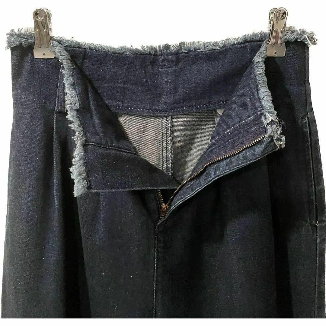 Anonymous shipping Lowry's Farm Denim Wide Pants Blue Women's Bottoms | 匿名配送　ローリーズファーム　デニム　ワイドパンツ　ブルー　レディース　ボトム