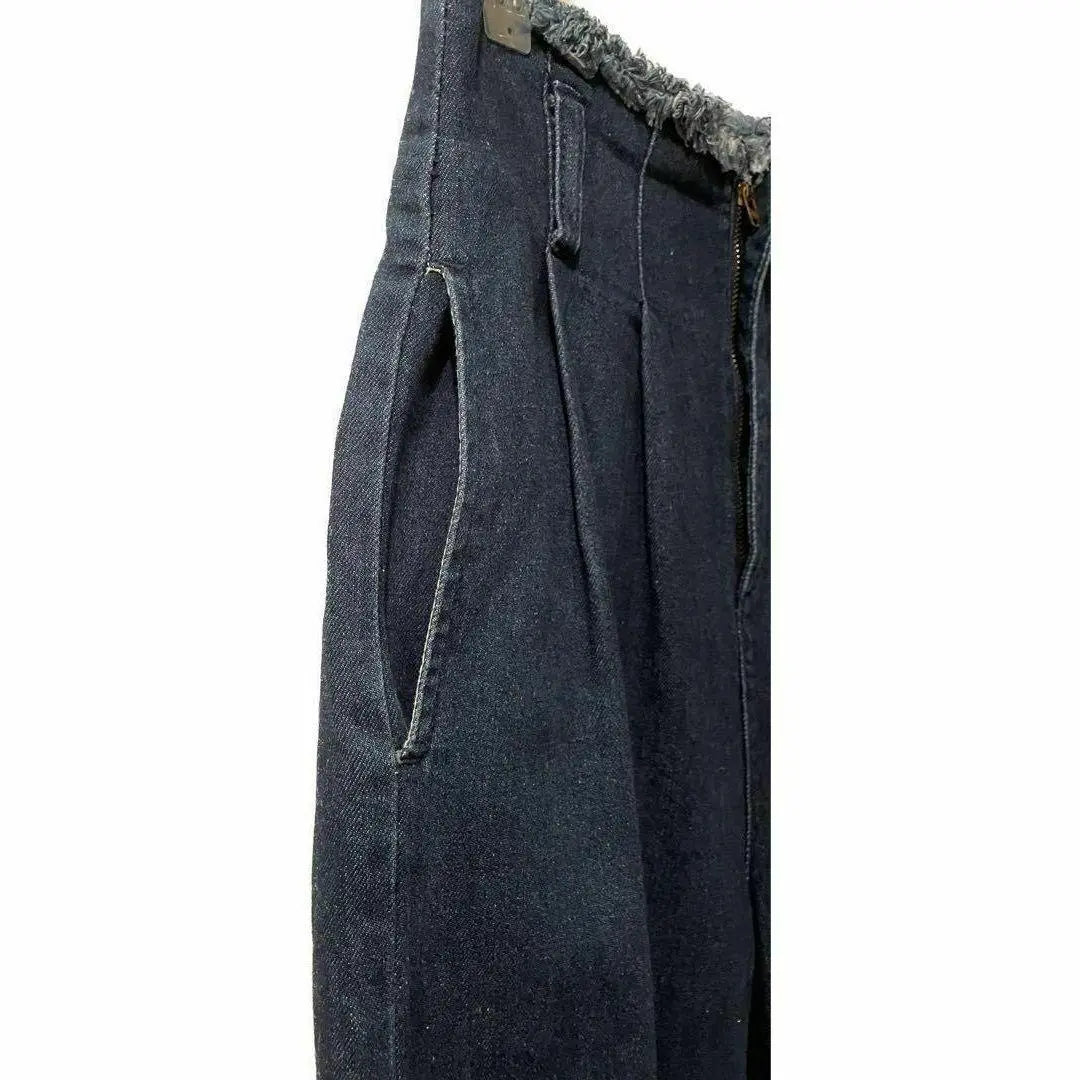 Envío anónimo Lowry's Farm Denim Wide Pants Blue Women's Bottoms | 匿名配送 ローリーズファーム デニム ワイドパンツ ブルー レディース ボトム