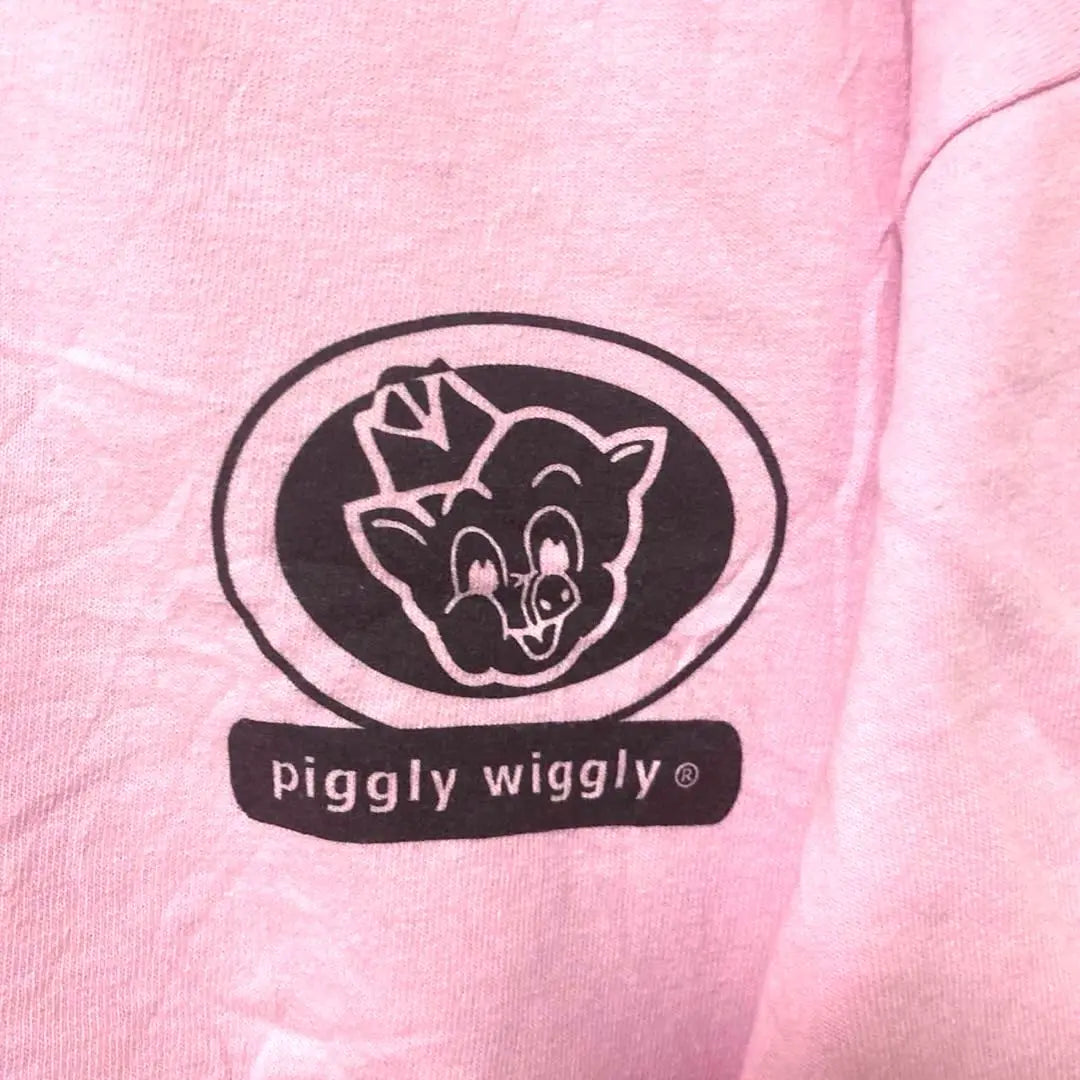 Camiseta ropa usada Piggly Wiggly Gildan Gildan Pink XL | Piggly Wiggly GILDAN ギルダン ピンク XL古着 Tシャツ