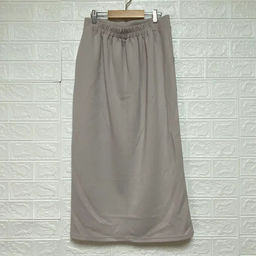 Good condition★SHOO LA RUE DRESKIP Long skirt M size Gray