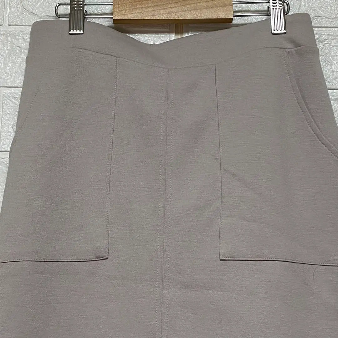 Good condition★SHOO LA RUE DRESKIP Long skirt M size Gray