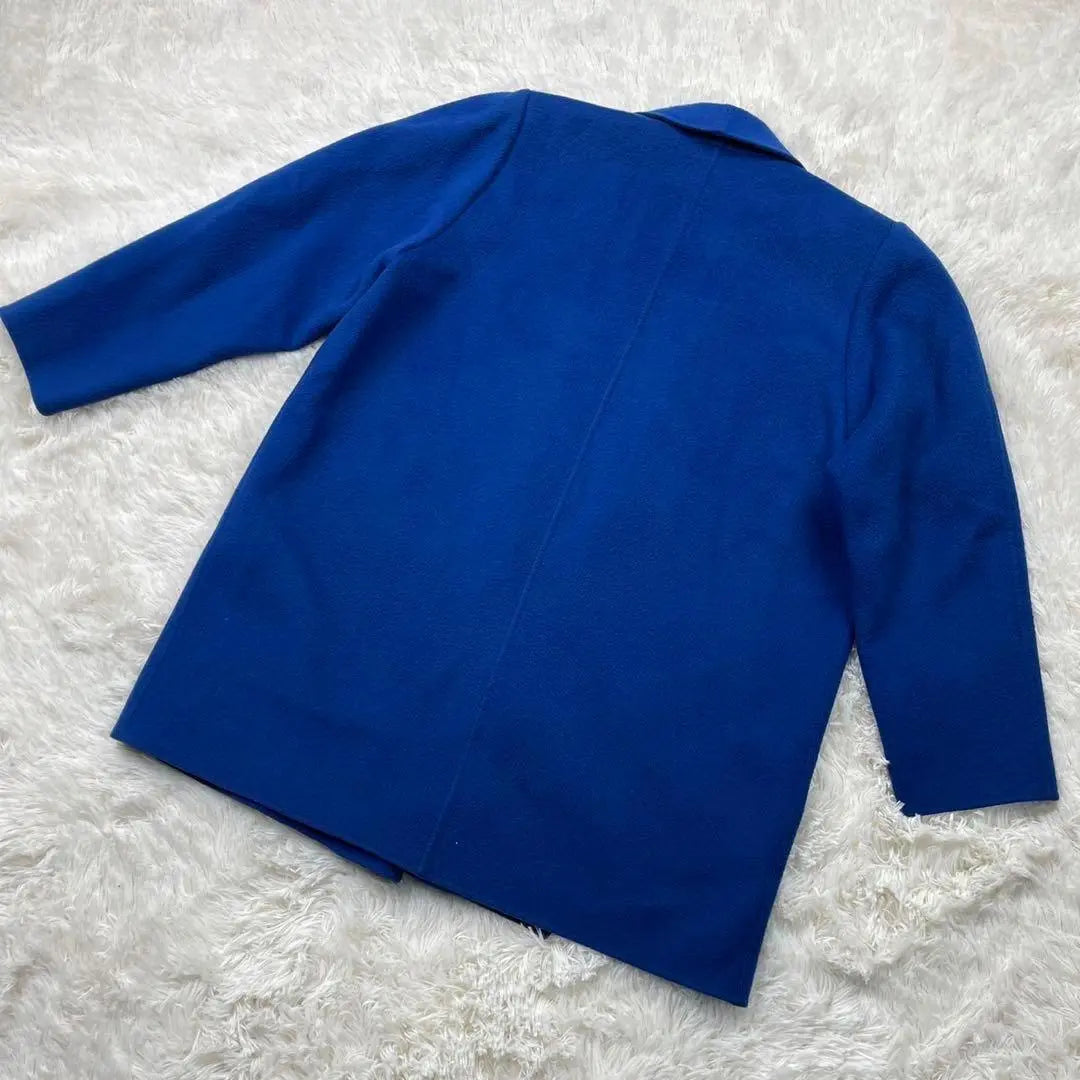 ✨Good condition✨FUJII Demi Fujiidemi wool coat long coat blue