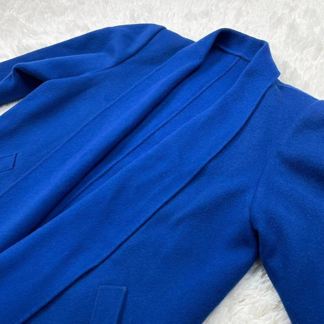 ✨Good condition✨FUJII Demi Fujiidemi wool coat long coat blue