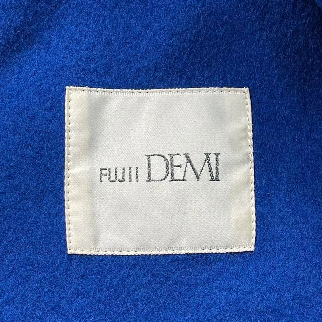 ✨Good condition✨FUJII Demi Fujiidemi wool coat long coat blue