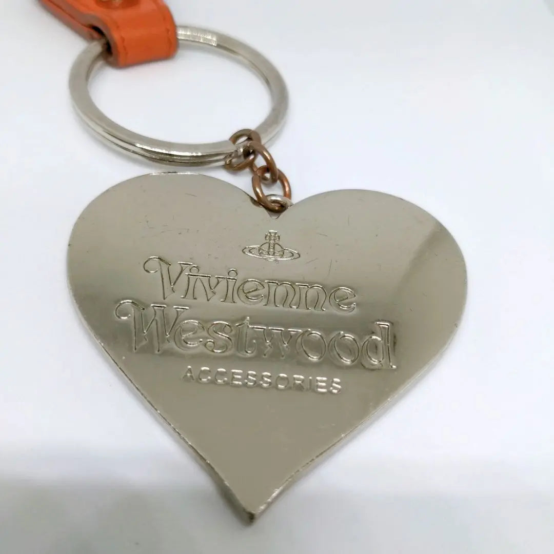 Vivienne Westwood Mirror Heart Orb Keychain Keyring