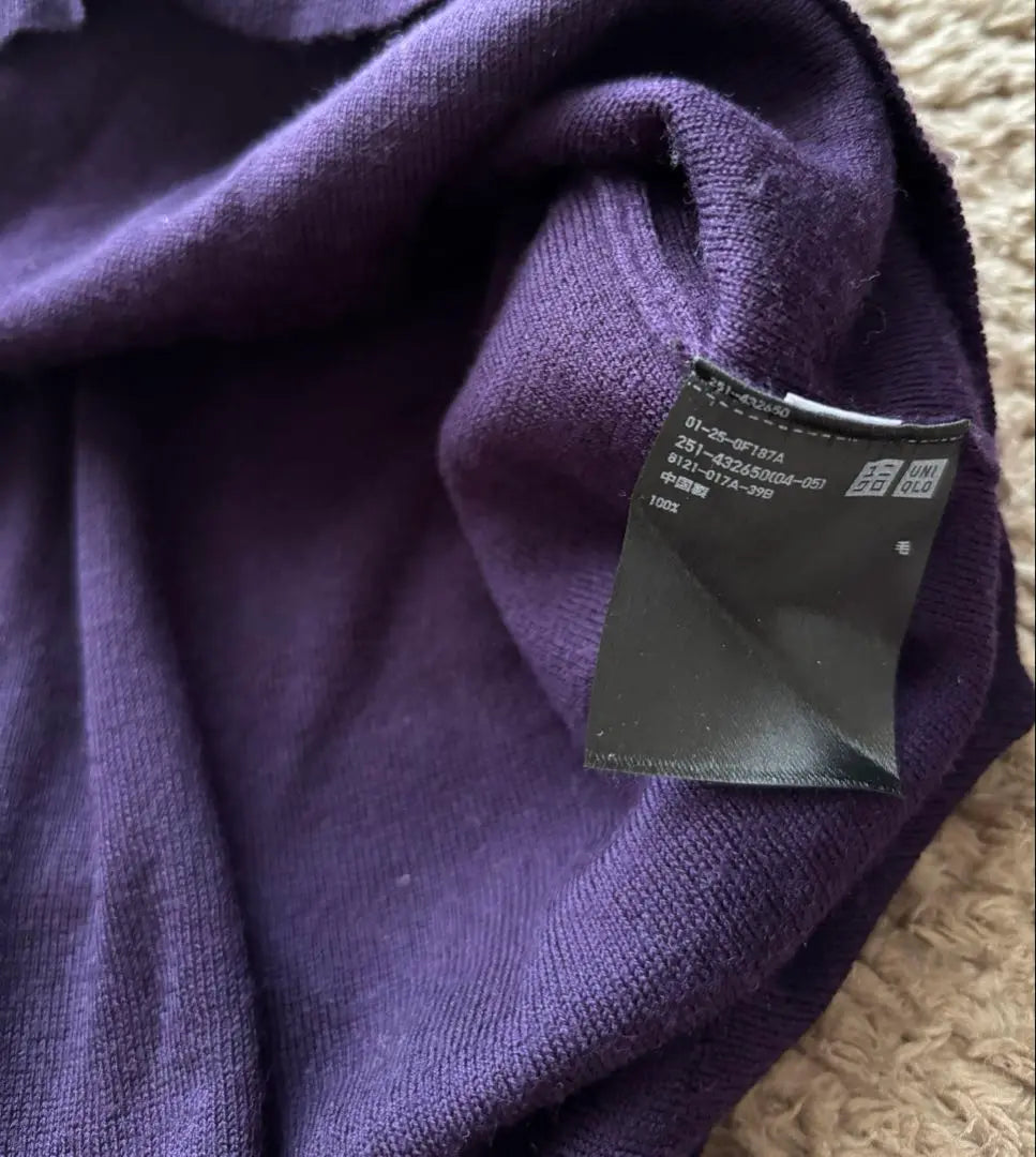 UNIQLO +J Extra Fine Melinotar Neck Sweater XL Purple | UNIQLO +J エクストラファインメリノタートルネックセーターXL パープル