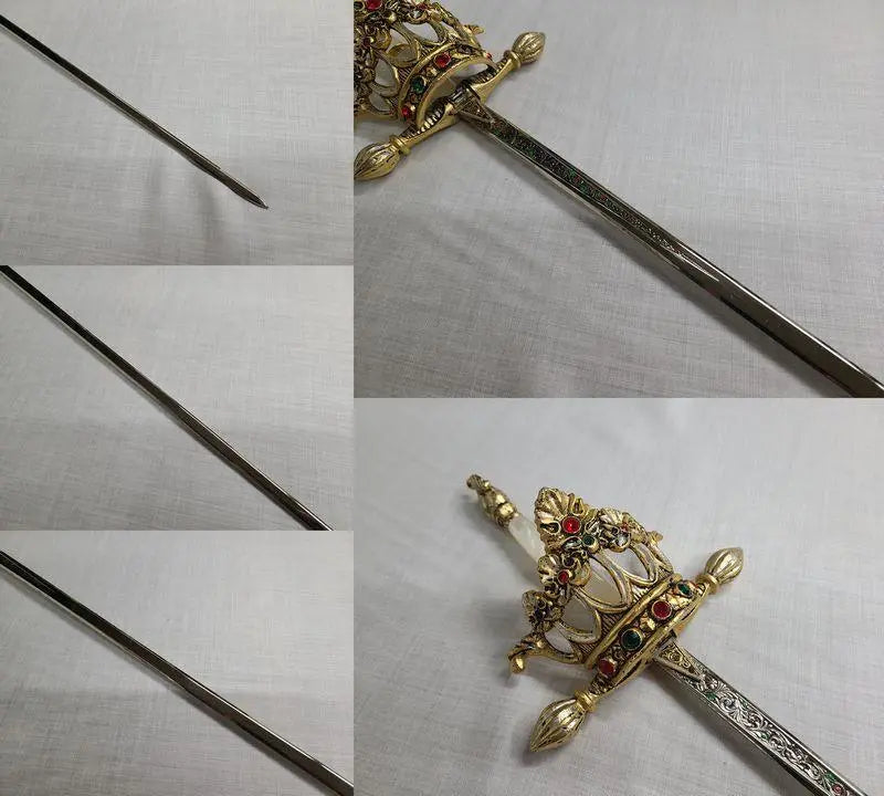 Spain-made 2-piece set, imitation sword, saber, antique, antique collection