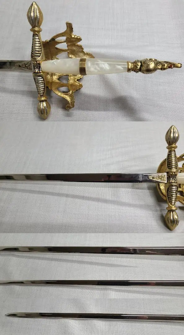 Spain-made 2-piece set, imitation sword, saber, antique, antique collection