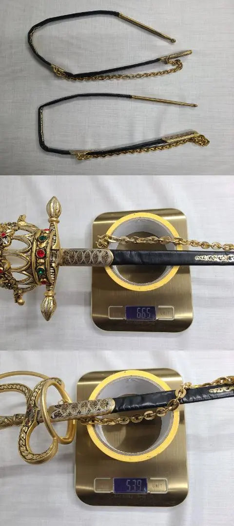 Spain-made 2-piece set, imitation sword, saber, antique, antique collection