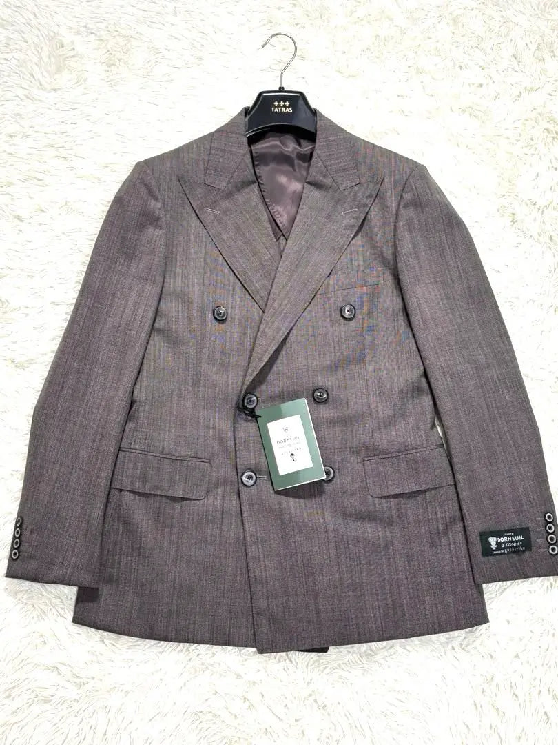 [Unused] Five -continent Tailored Jacket Dormel Double Breast Brown L