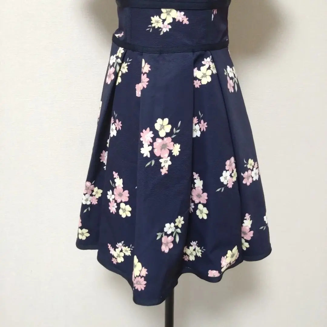 dazzlin dress, floral print, Showa retro, y2k, short sleeves, knee length, thick | dazzlin ダズリン ワンピース 花柄 昭和レトロ y2k 半袖 膝丈 厚手