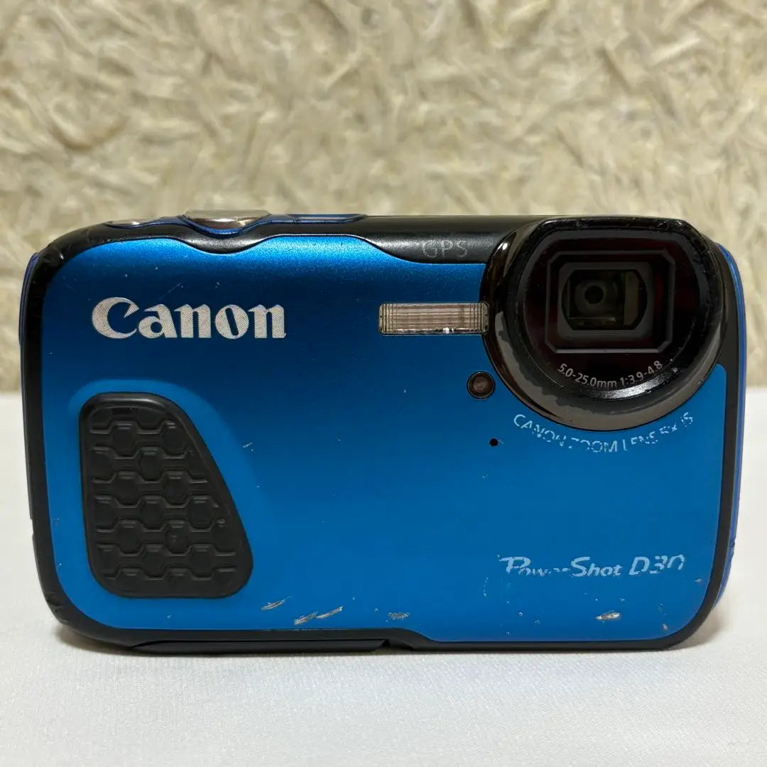 ★Waterproof★CANON Power Shot D30 Digital Camera Blue with SD Card