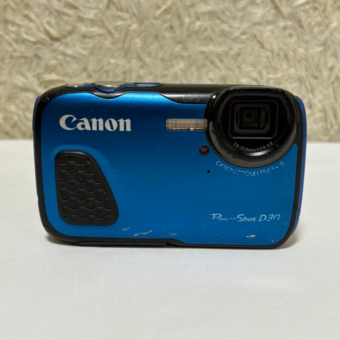 ★Waterproof★CANON Power Shot D30 Digital Camera Blue with SD Card