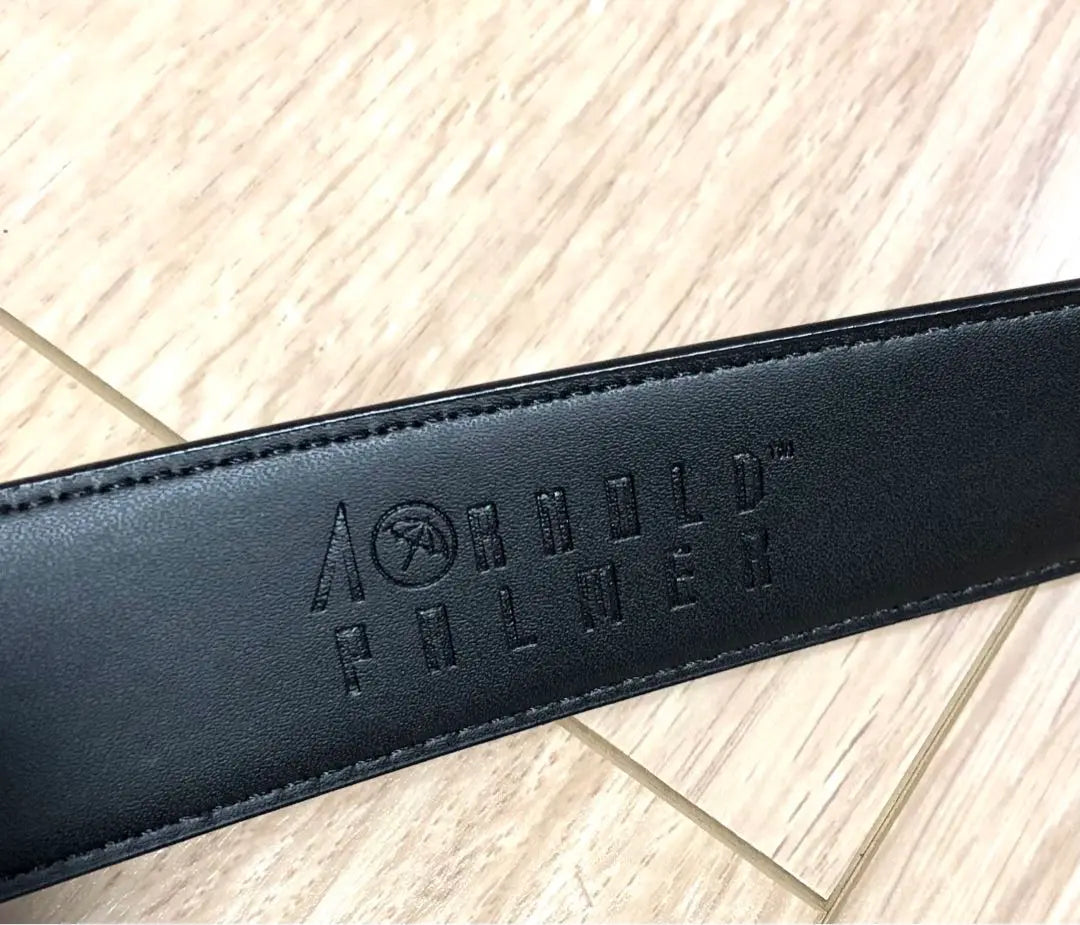 New Arnold Palmer Leather Belt Black Long Tag Men's