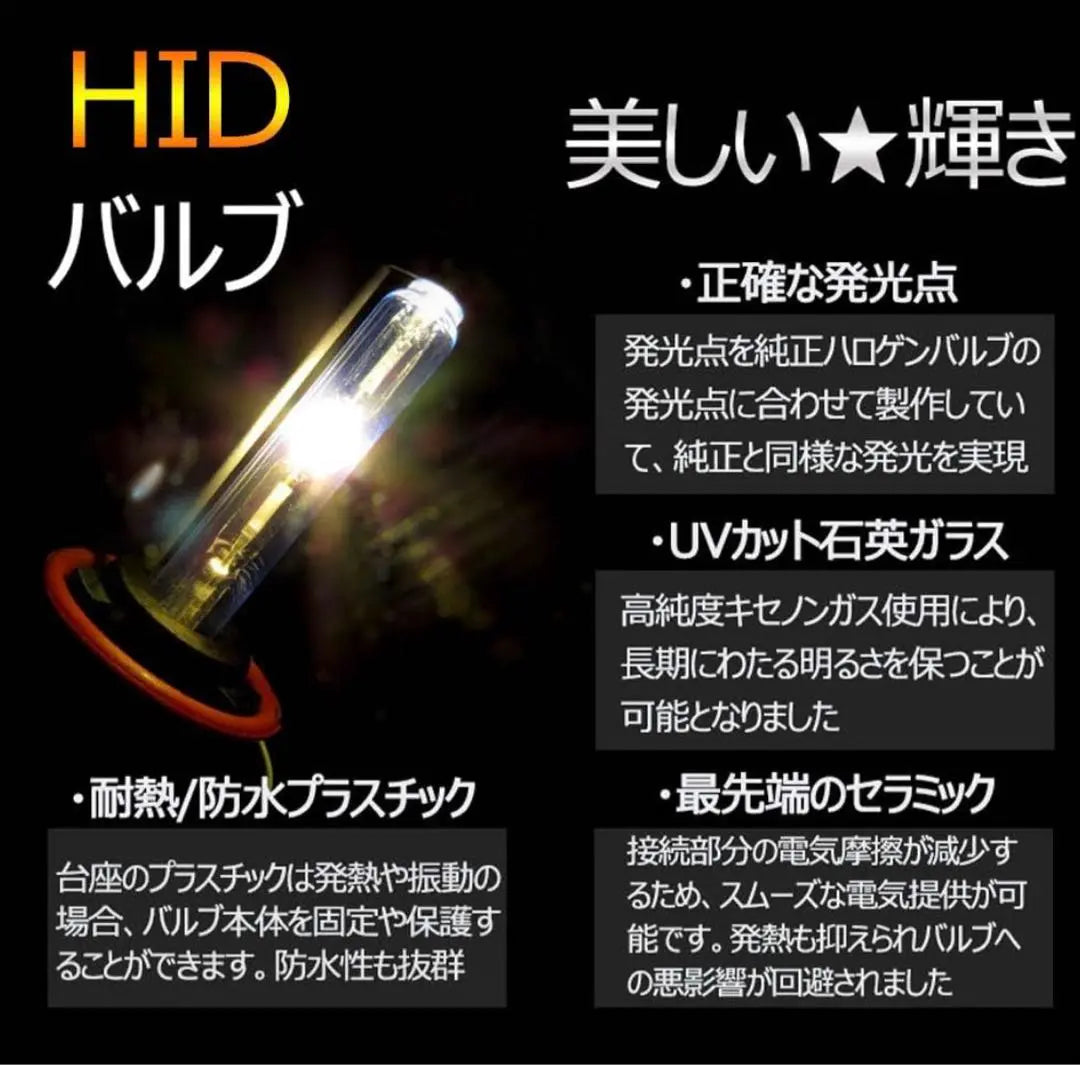 ✨ Lámpara antiniebla de cabeza HID de 55 W con balastro plateado resistente al agua DC12V | ✨DC12V 車用 防水 銀色バラスト 55W HID ヘッド・フォグランプ