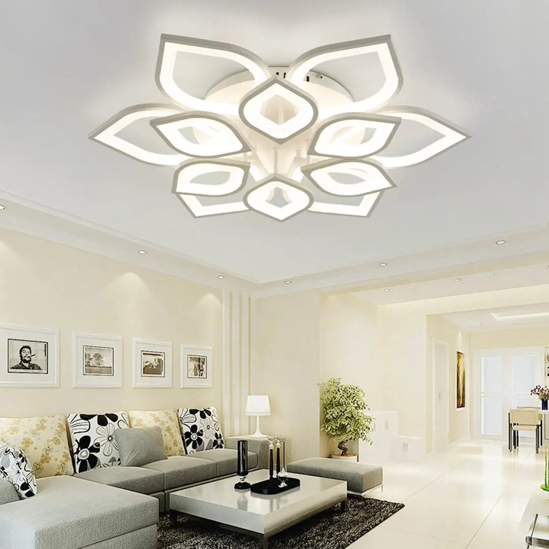 Fashionable and functional LED Water Ren Ceiling Light Flower shape Northern Europe | おしゃれで機能的 LED 水連 シーリングライト 花形 北欧