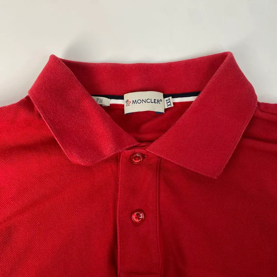 Moncler MONCER Maria Polomanica Corta Polo Shirt XXL